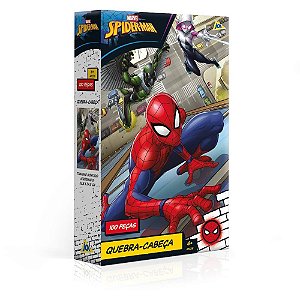 Quebra-cabeca cartonado spider-man 100pcs - toyster (unidade)