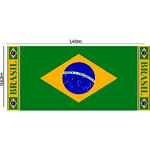 Copa do mundo tnt painel bandeira do brasil - mewi (pct.c/25)