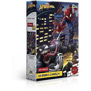 Quebra-cabeca cartonado spider-man 200pcs - toyster (unidade)
