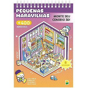 Livro com adesivos cenario 3d pequenas maravilhas - todolivro (unidade)