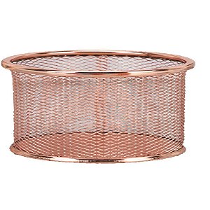 Acessorio para mesa porta clips metal rose gold rf - v.m.p. (unidade)
