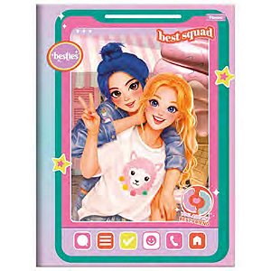 Caderno brochurao capa dura besties 80fls. - foroni (pct.c/05)
