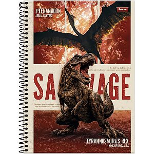 Caderno 10x1 capa dura dinoverse 160fls. - foroni (pct.c/04)