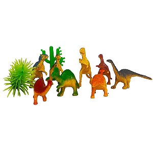 Miniatura colecionavel kit dinossauro 10pcs rf607(sortido) - toy mix (unidade)