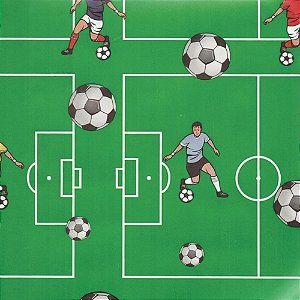 Papel presente bobina couche 60cm. mod. futebol - gessele (bo-100mts)