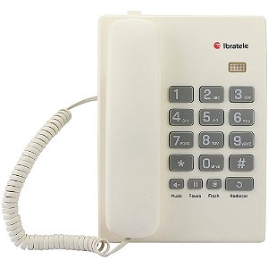 Aparelho telefonico com fio ibratele mod.mesa branco - bright (unidade)