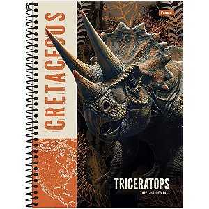 Caderno 01x1 capa dura dinoverse 80fls. - foroni (pct.c/04)