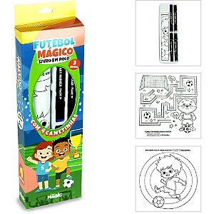 Copa do mundo livro futebol magico c/canetin - magic kids (unidade)