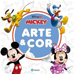 Livro infantil colorir arte e cor mickey e minnie 36p - culturama (unidade)