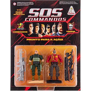Miniatura colecionavel sos commandos white billy e gl - gulliver (blister)