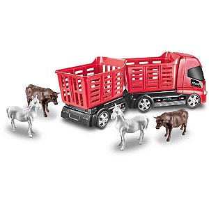 Caminhao bitrem boiadeiro 43cm - orange toys (unidade)