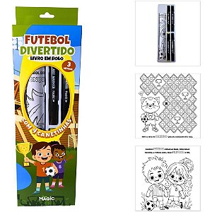 Copa do mundo livro futebol divertido c/cane - magic kids (unidade)