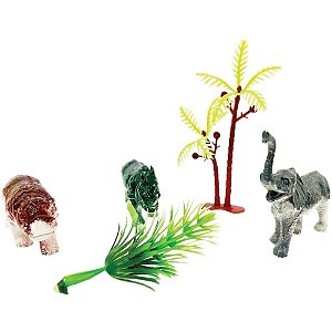 Miniatura colecionavel conjunto animais 5pcs (sortido) - toy mix (unidade)