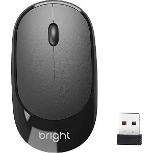 Mouse optico sem fio 1600dpi 2.0ghz preto - bright (unidade)