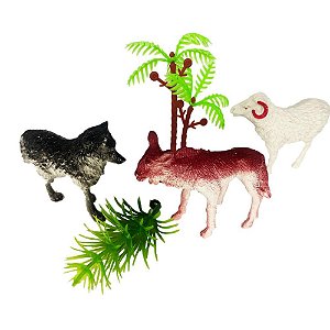 Miniatura colecionavel conjunto animais 5pcs (sortido) - toy mix (unidade)