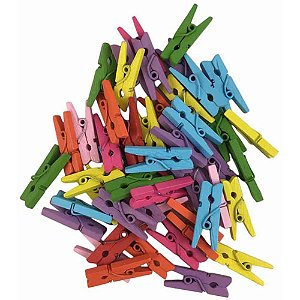 Artesanato miniatura pregador color 2,5cm - art lille (pct.c/50)