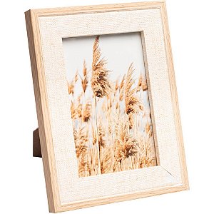 Porta retrato texturizado mdf/vidro 10x15cm - lyor (unidade)