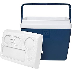 Caixa termica 30l c/alca azul - bel (unidade)