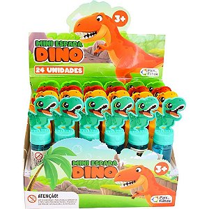 Bolha de sabao dino mini espada - brasilflex (dp.c/24)