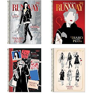 Caderno 01x1 capa dura o diabo veste prada 80fls. - tilibra (pct.c/04)