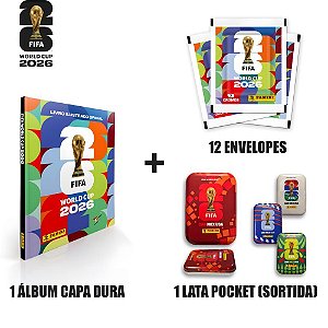 Copa panini 2026 kit album cd+12env.+1l.pocket - panini (kit)