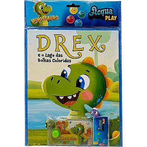 Livro brinquedo ilustrado acqua play dino drex 21x28 16p - pae editora (unidade)