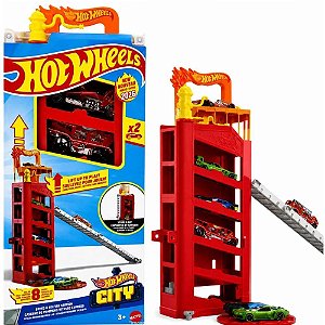 Hot wheels pista city estacionamento portatil (sortido) - mattel (unidade)