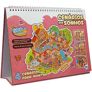 Livro com adesivos cenario 3d dos sonho 23x30 16p - todolivro (unidade)