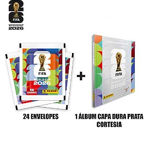 Copa panini 2026 figurinhas c/alb.prata cortesi - panini (pct.c/24)