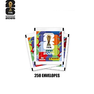 Copa panini 2026 figurinhas fifa envelope c/7 - panini (cx.c/250)