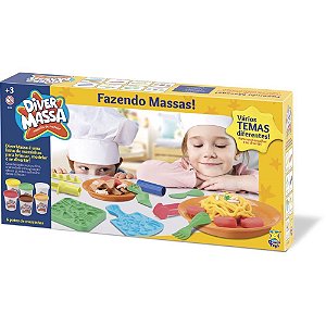 Massa para modelar criativa fazendo massas c/acessorios - divertoys (unidade)