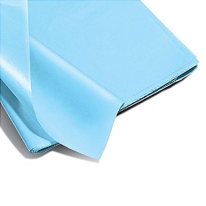 Papel de seda azul claro 48x60cm 20g - ridet (pct.c/100)