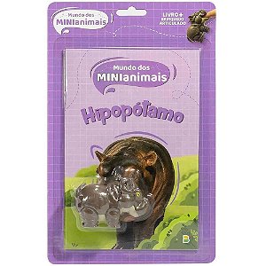 Livro brinquedo ilustrado minianimais: hipopotamo 16pg - todolivro (unidade)