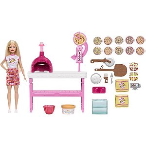 Barbie estate conjunto pizzaria c/boneca - mattel (unidade)