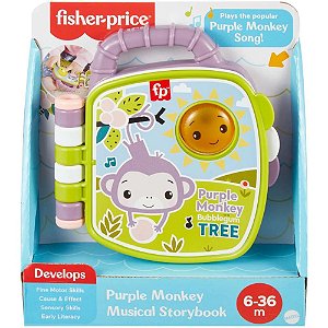 Fisher-price infant livro canta com macaquinho - mattel (unidade)