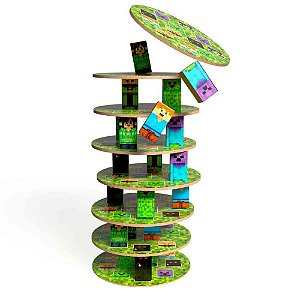 Brinquedo pedagogico madeira torre do equilib.supercraft 40 - brinc. de crianca (unidade)