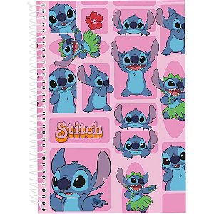 Caderno 01x1 capa dura stitch e angel 80fls. - culturama (pct.c/04)