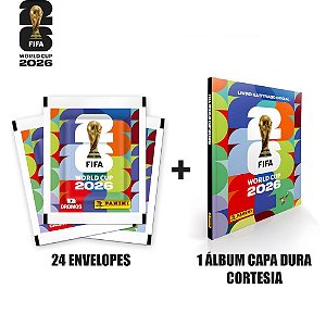 Copa panini 2026 figurinhas c/album cd cortesia - panini (pct.c/24)