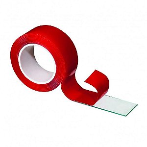 Fita dupla face transparente 20mmx1m. 20kg - ordene (unidade)