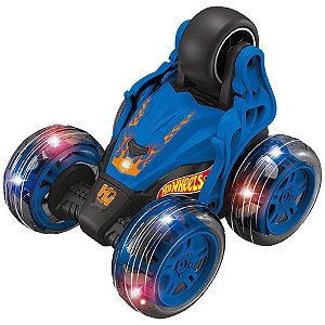 Carrinho controle remoto hot wheels stunt 4 canais luz - multikids (unidade)