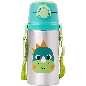 Garrafa de aluminio zoo dino 450ml. fliptop - buba (unidade)