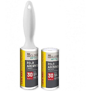 Produto para roupa rolo adesivo e 1 refil c/30fls - ordene (blister)
