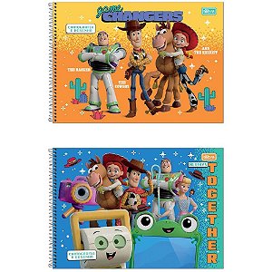 Caderno desenho univ capa dura toy story 80fls - tilibra (pct.c/04)