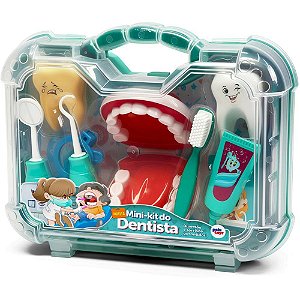 Brincando de profissoes maleta kit dentista grande - pakitoys (unidade)
