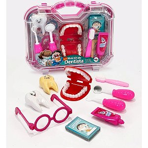 Brincando de profissoes maleta kit dentista grande (sortido) - pakitoys (unidade)