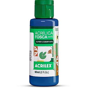 Tinta acrilica fosca 60ml azul turquesa - acrilex (pct.c/03)