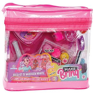 Maquiagem e beleza infantil necessaire kit maquiagem - polibrinq (unidade)