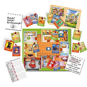 Jogo de tabuleiro patas e pistas - brinc. de crianca (unidade)