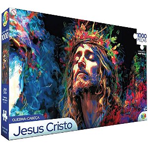 Quebra-cabeca cartonado jesus cristo 1000 pecas - ggb plast (unidade)