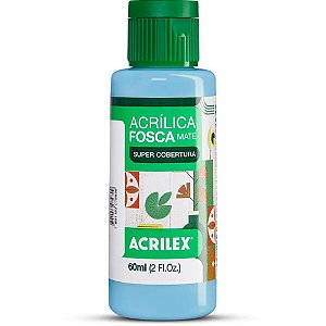 Tinta acrilica fosca 60ml azul celeste - acrilex (pct.c/03)